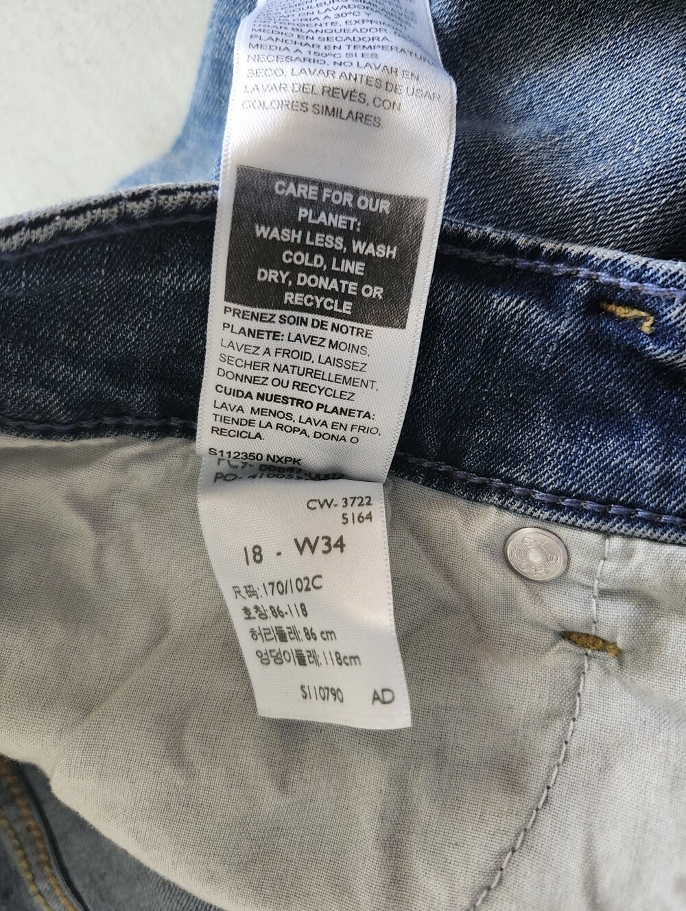 Signature Gold by Levi Strauss Light Blue Mid Ride Women's Shorts. - Picture 9 of 9